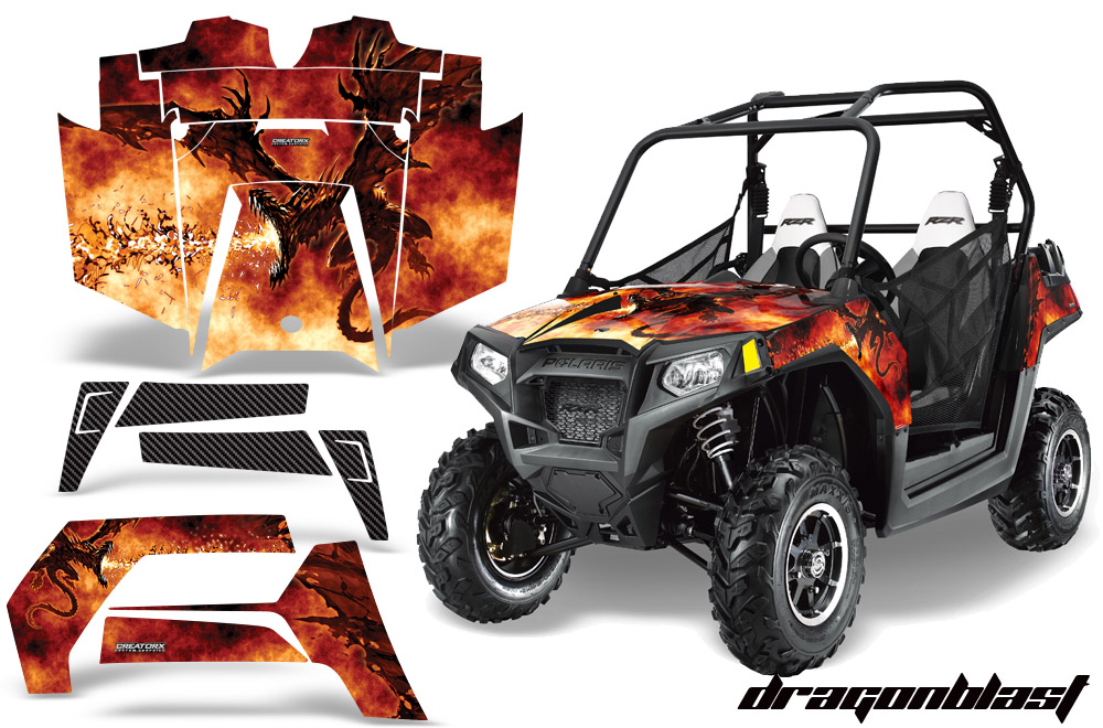 RZR 800 2011 Graphics Kit Dragonblast